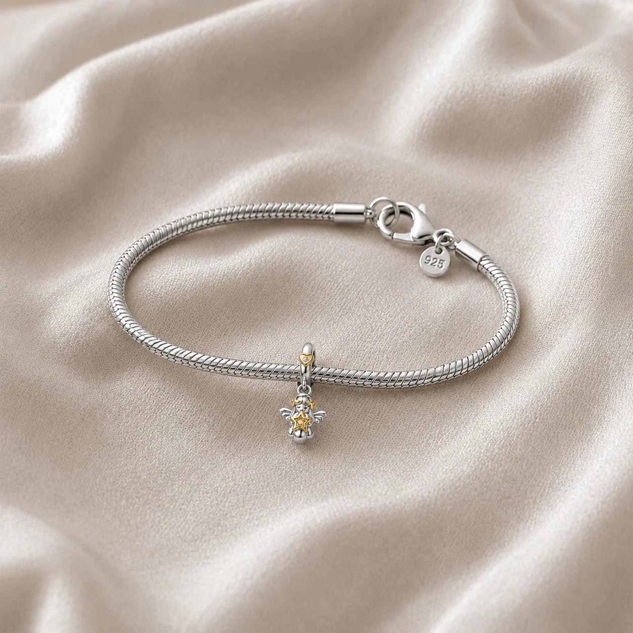 Charm Angelo Custode Celeste (Argento 925)