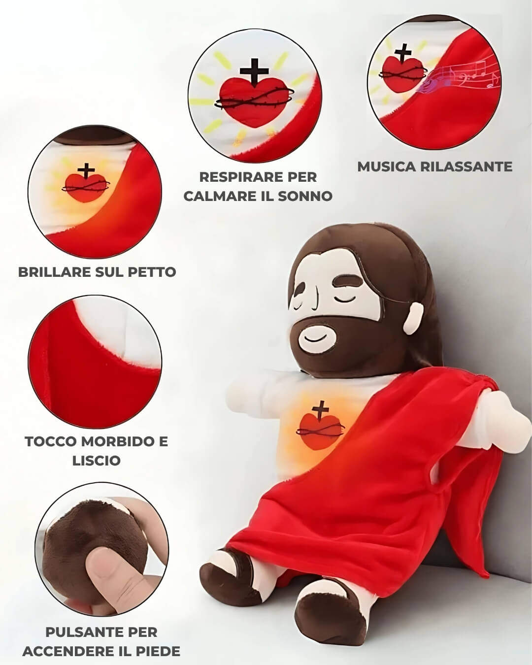 Piccolo Salvatore - Peluche con Luce e Respirazione