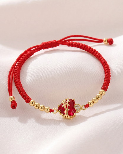 Bracciale Sacro Cuore di Gesù (Placcato in Oro)