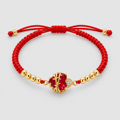Bracciale Sacro Cuore di Gesù (Placcato in Oro)
