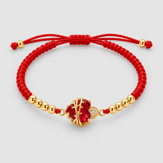 Bracciale Sacro Cuore di Gesù (Placcato in Oro)