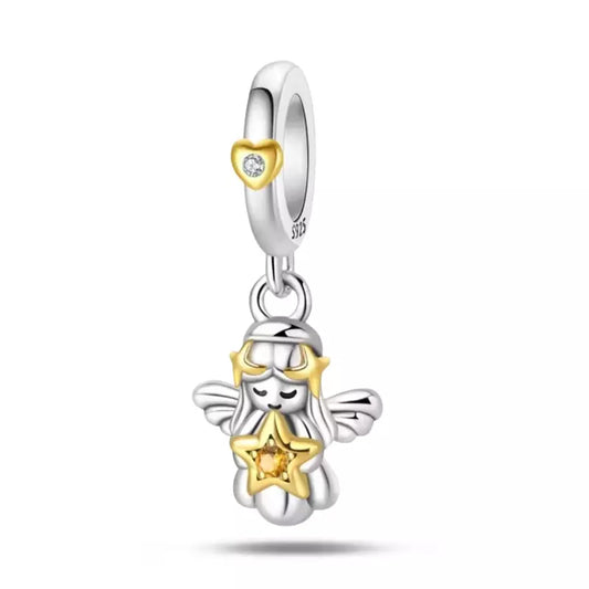 Charm Angelo Custode Celeste (Argento 925)