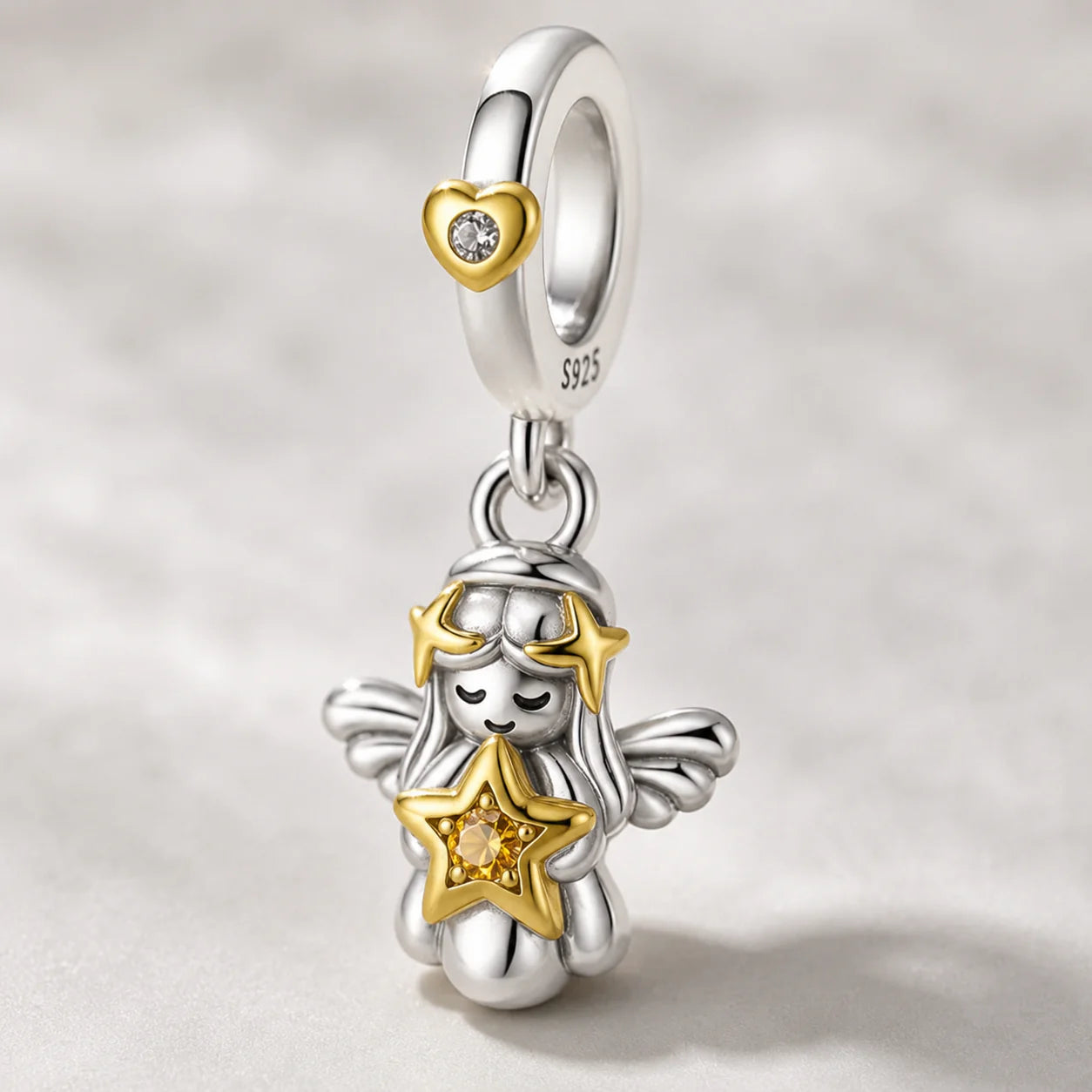 Charm Angelo Custode Celeste (Argento 925)