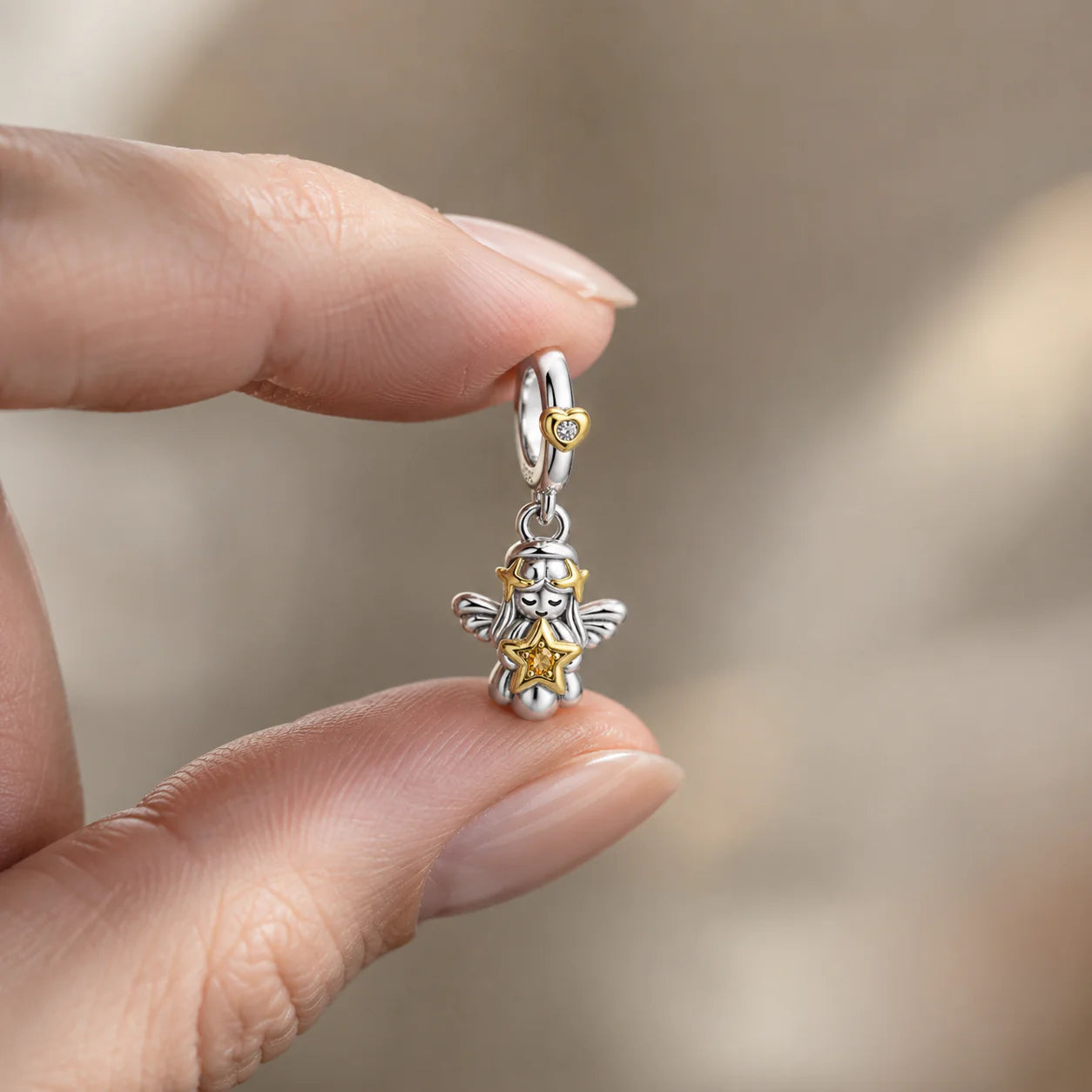 Charm Angelo Custode Celeste (Argento 925)