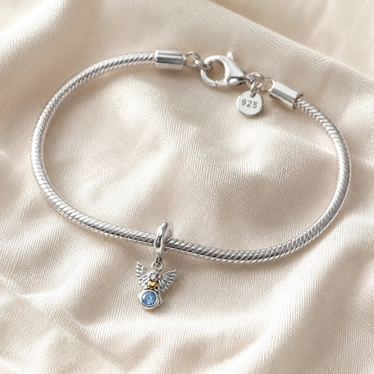 Charm Angelo Custode di Luce (Argento 925)