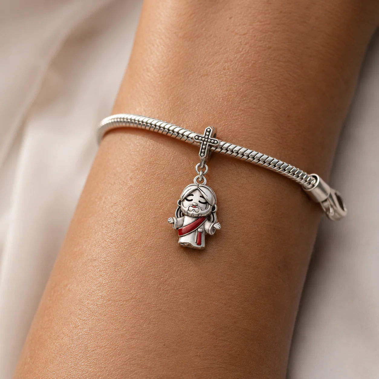 Charm Cristo Re Glorioso (Argento 925)
