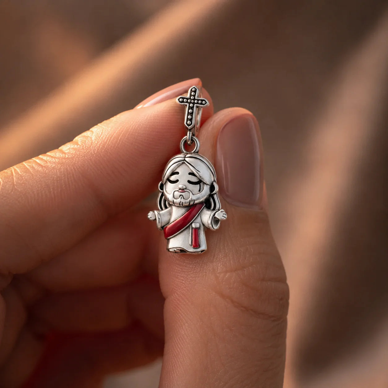 Charm Cristo Re Glorioso (Argento 925)