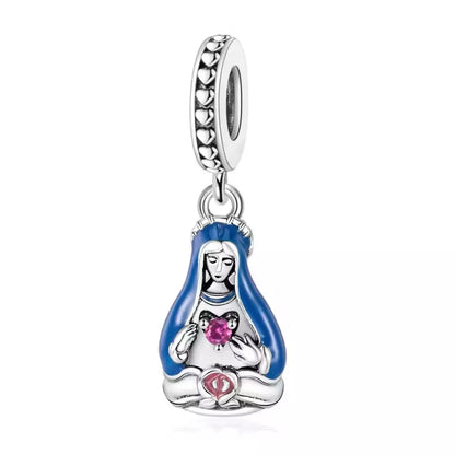 Charm Cuore Immacolato di Maria (Argento 925)