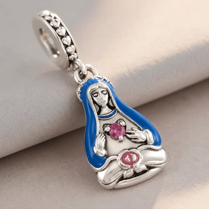 Charm Cuore Immacolato di Maria (Argento 925)