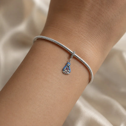 Charm Cuore Immacolato di Maria (Argento 925)
