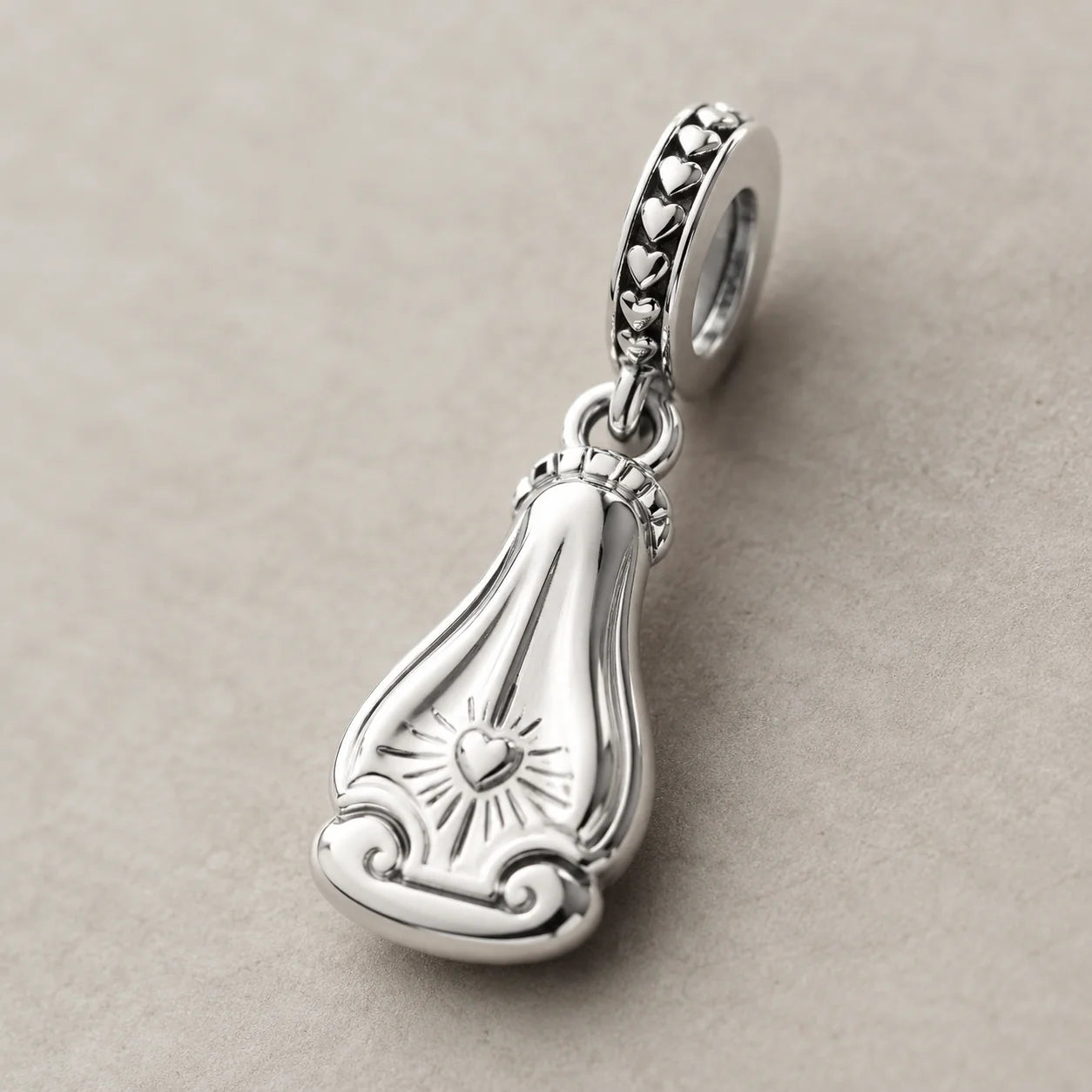 Charm Cuore Immacolato di Maria (Argento 925)