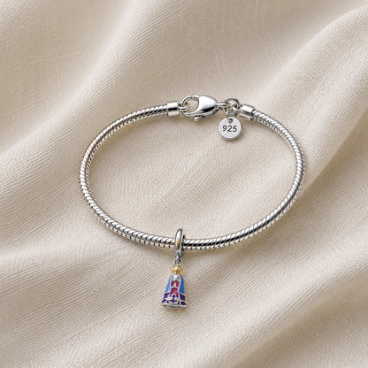 Charm Madonna dal Manto Rosa (Argento 925)