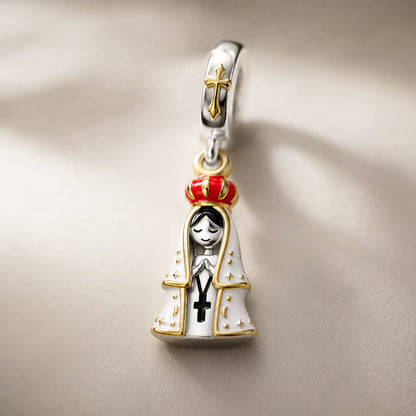Charm Madonna di Fatima, Messaggera di Pace (Argento 925)
