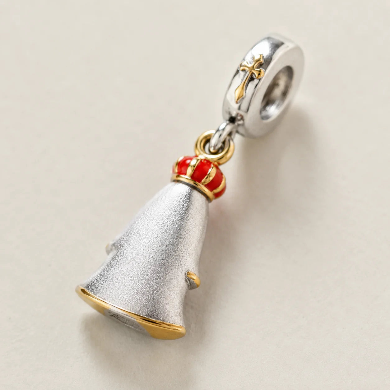 Charm Madonna di Fatima, Messaggera di Pace (Argento 925)