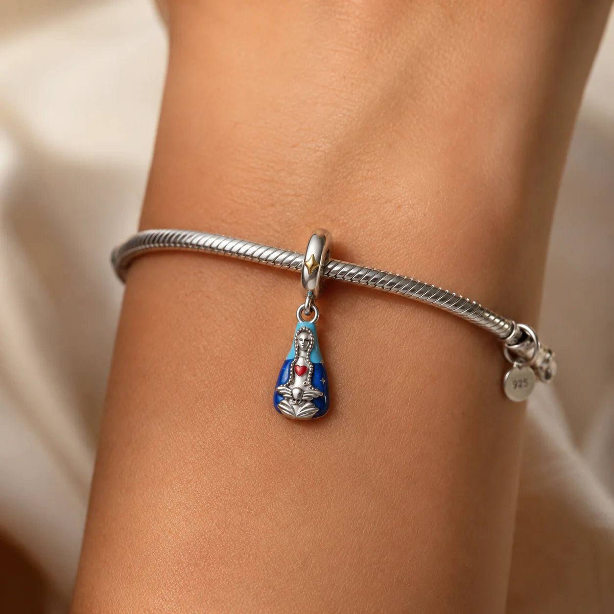 Charm Manto Sacro della Madonna (Argento 925)