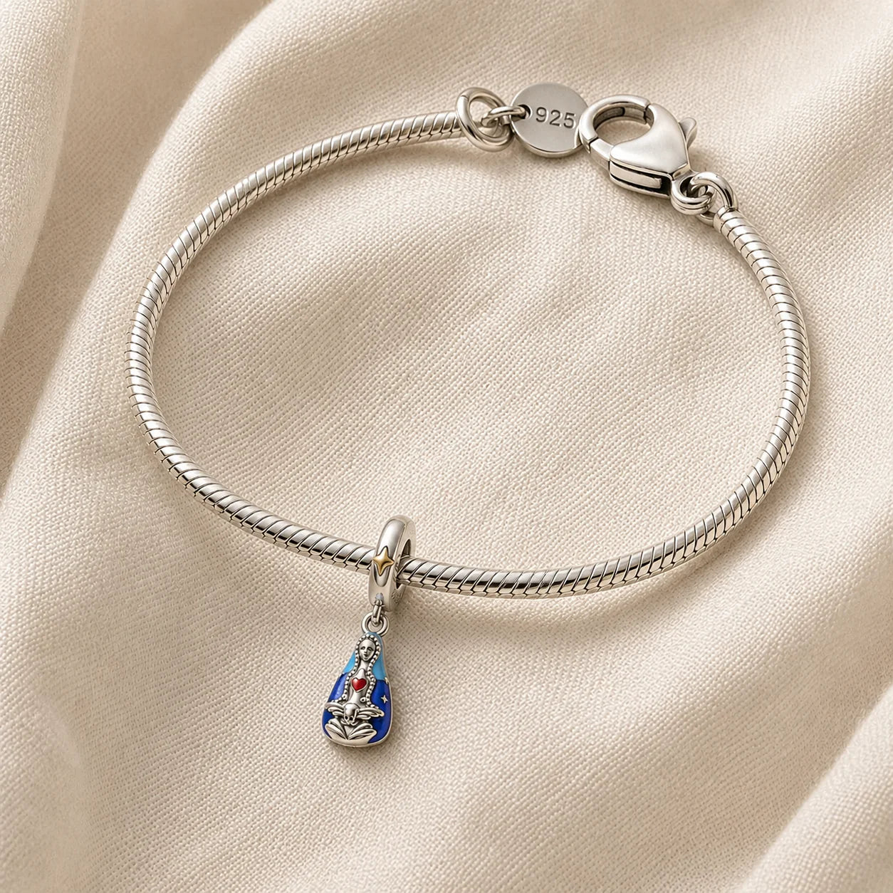 Charm Manto Sacro della Madonna (Argento 925)
