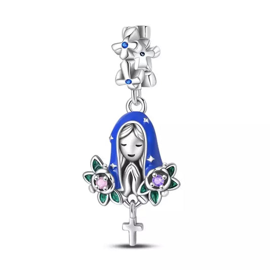 Charm Rose della Madonna (Argento 925)