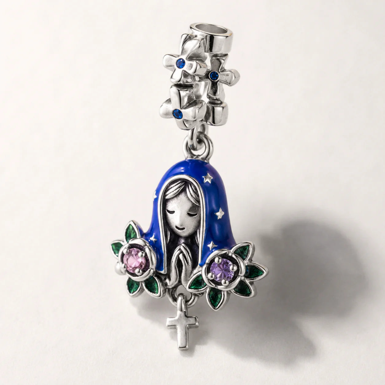 Charm Rose della Madonna (Argento 925)