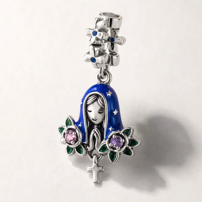 Charm Rose della Madonna (Argento 925)
