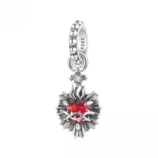 Charm Sacro Cuore di Gesù (Argento 925)