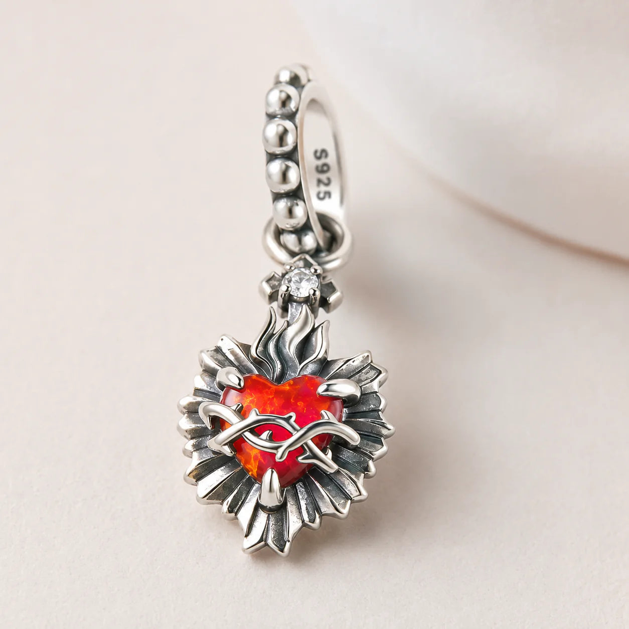 Charm Sacro Cuore di Gesù (Argento 925)
