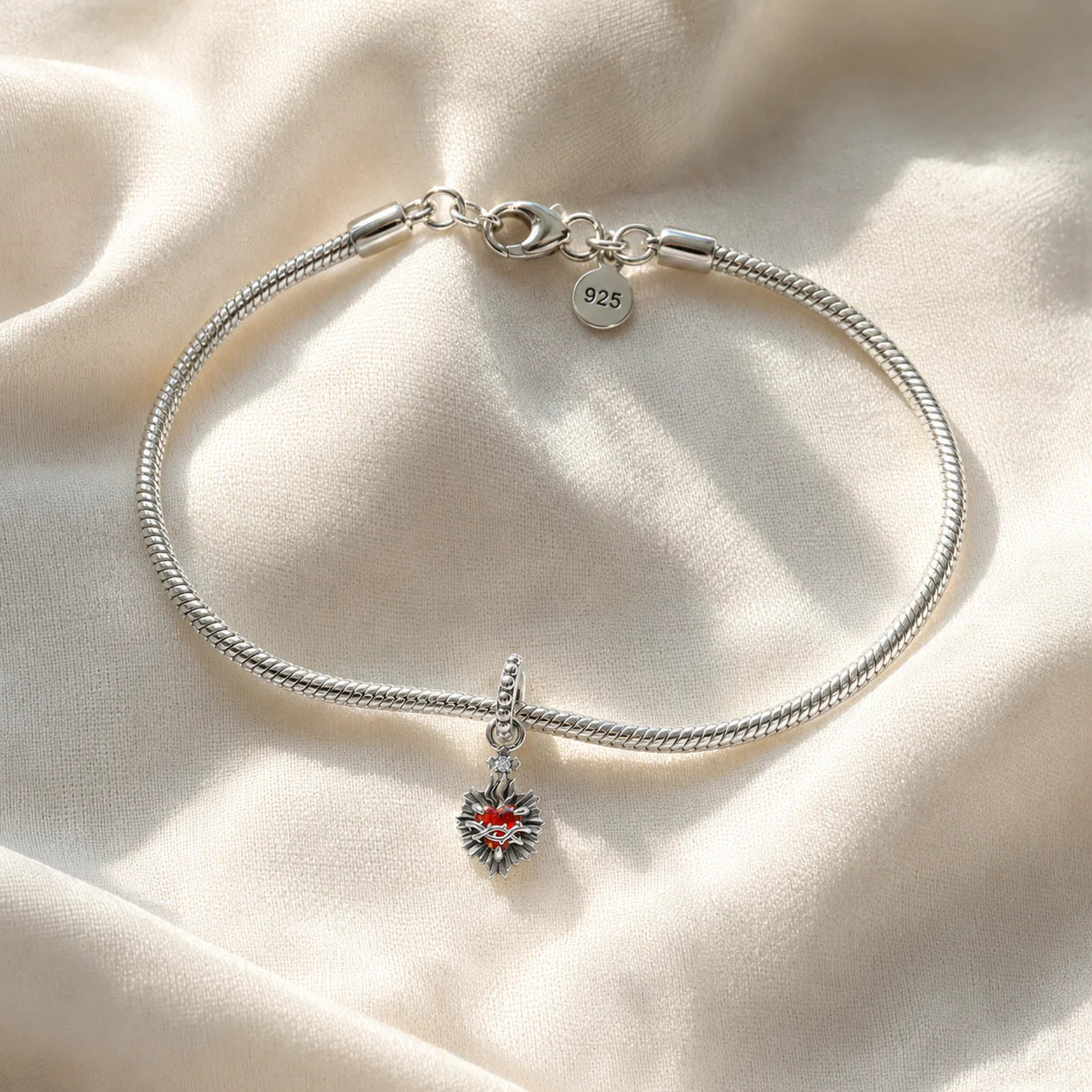Charm Sacro Cuore di Gesù (Argento 925)
