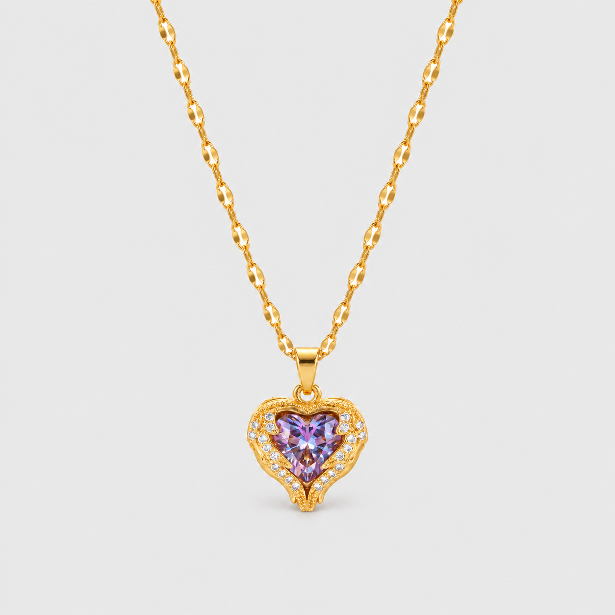 Collana Cuore Benedetto (Placcata in Oro)