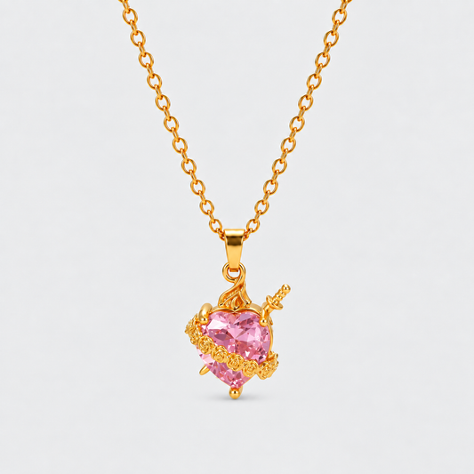 Collana Cuore Immacolato di Maria (Placcata in Oro)