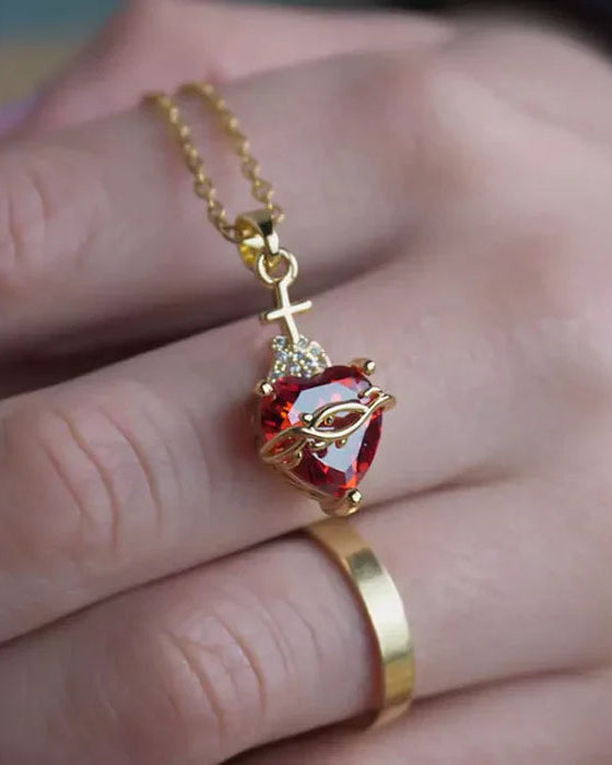 Collana Sacro Cuore di Gesù (Placcato in Oro)