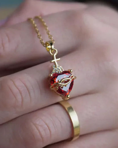 Collana Sacro Cuore di Gesù (Placcato in Oro)