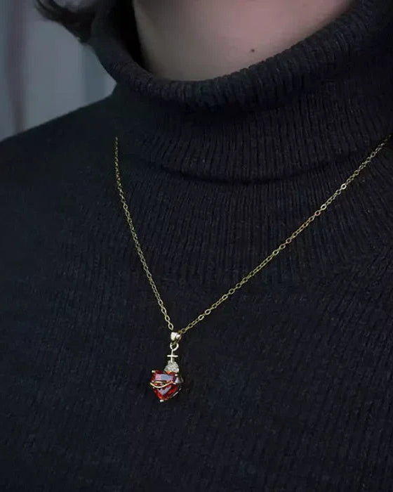 Collana Sacro Cuore di Gesù (Placcato in Oro)