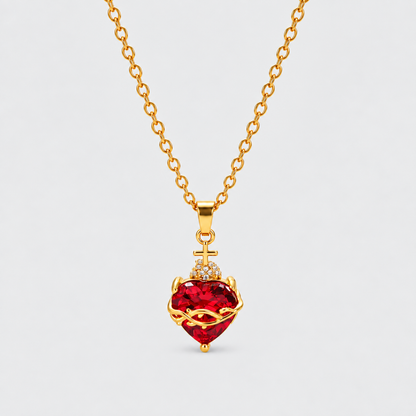 Collana Sacro Cuore di Gesù (Placcato in Oro)