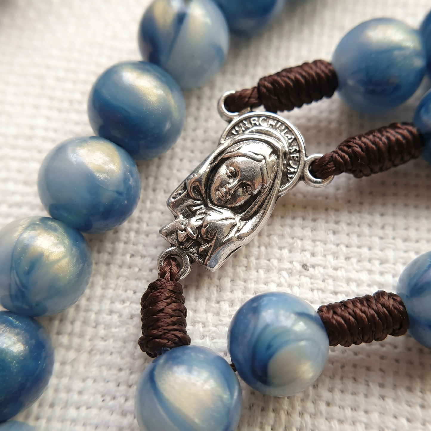 Rosario Grani in Pietra Blu Vergine Maria