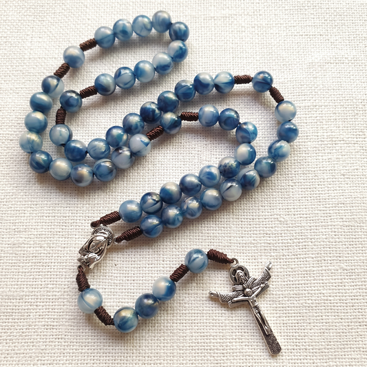 Rosario Grani in Pietra Blu Vergine Maria