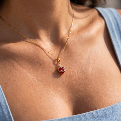 Collana Sacro Cuore di Gesù (Placcato in Oro)